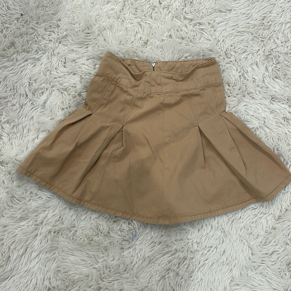 Jean beige skirt y2k